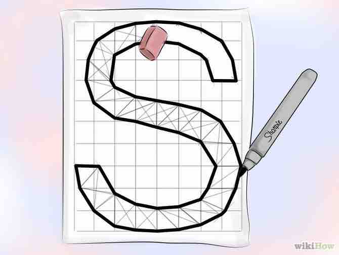 Imagen titulada Draw an "S" Made Entirely of Straight Lines Step 8